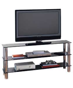 Matrix TV Bench - Black Glass