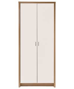 Misaki 2 Door Wardrobe - Cream Gloss &