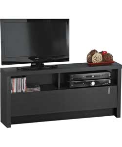 Misaki TV Unit - Black Wood Effect