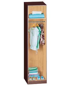 Modular 1 Door Wardrobe - Wenge