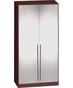 Modular 2 Door Wardrobe - Wenge Mirrored