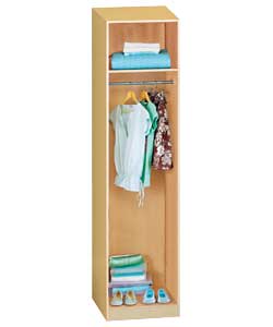 Modular Single Wardrobe Frame - Oak