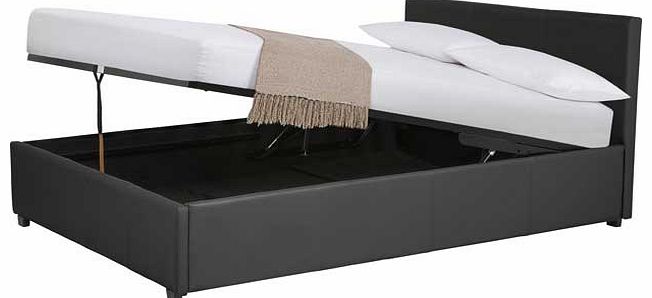 Ophelia Double Ottoman Bed Frame - Black