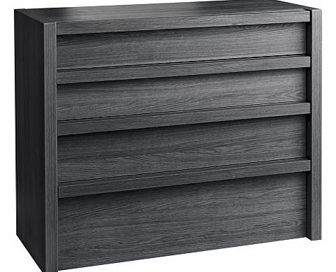 San Diego 4 Drawer Chest - Black Effect