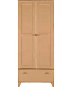 Shaker 2 Door 1 Drawer Wardrobe - Oak