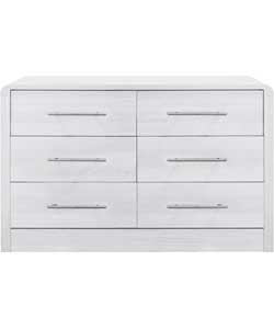 Strand Assembled 6 Drawer Chest - White