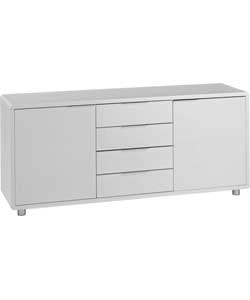 Sun Sideboard - High Gloss White Finish