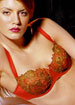 Golden Leaves underwired half-cup bra