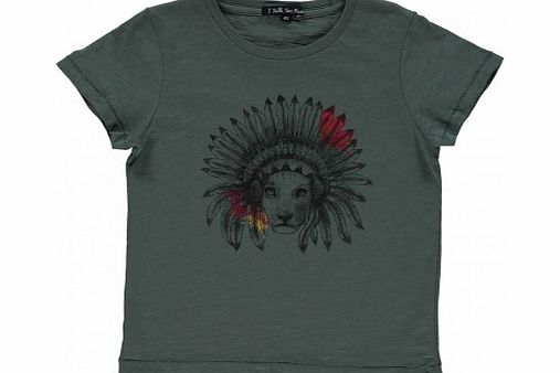 Lion Elvis T-shirt Marled khaki `2 years,4