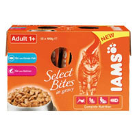 Cat Select Bites Fish 0.100kg Pack of