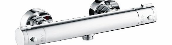 iBath Modern Thermostatic Bar Mixer Shower Valve Round Chrome Designer Bathroom SM63