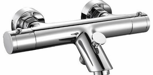 Modern Thermostatic Bar Mixer Shower Valve with Chrome Bath Filler Tap SM62