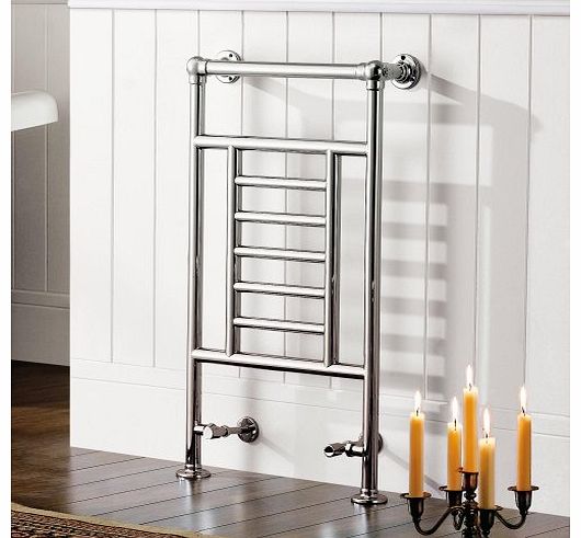 Traditional Chrome Radiator Heated Victorian Bathroom 7 Bar Towel Rail RT04