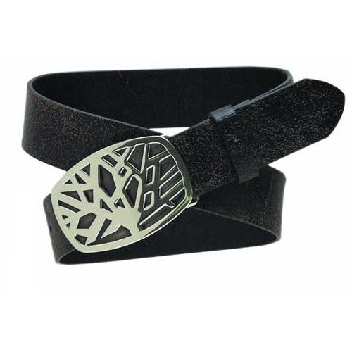 Icon Mens Icon Criss Cross Leather Belt Black