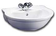 Alto Washbasin 55cm 2 Taphole