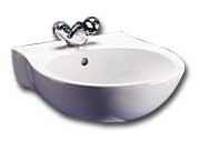 Space Narrow Washbasin 2 Taphole