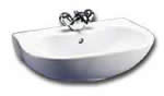 Space Short Projection Washbasin 58cm 1 Taphole (E7152)