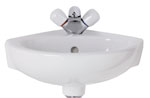 Studio Corner Washbasin 45cm 45cm 1 Taphole (E1150)