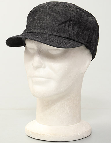 Ignite Denim Military Cap - Grey Denim