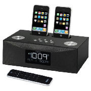 iP88BRE Dual Dock 3-Alarm Clock Radio for