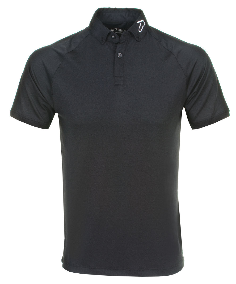 Poulter Raglan Polo Shirt Jet Black