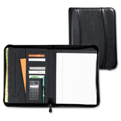 Conference Portfolio Leather Zipped