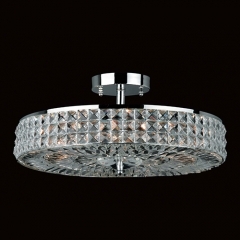 Cage Flush Crystal Ceiling Light