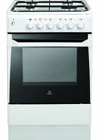 IS50GW Freestanding Single Gas Cooker in White 50cm wide