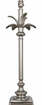 Palm Leaf Stick Lamp Base, Nickel