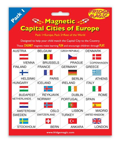 Magnetic Flags & Capital Cities of Europe