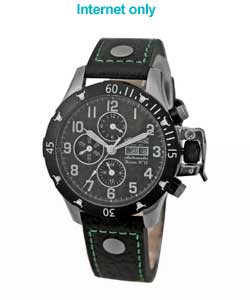Bison Gents Green Digit Watch