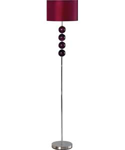 Glass Ball Floor Lamp - Blackcurrant