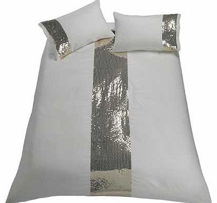 Sequin Stripe Bedding Set - Double