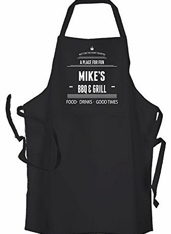 Inspired Creative Design Mens Personalised Black BBQ 