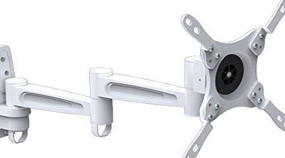 - White cantilever arm swivel and tilt TV bracket fits 17 19 20 22 23 24 26 32 34 37 39 40 TV fits White LG Samsung Sony Toshiba Finlux Bush Logik LED & LCD TVs