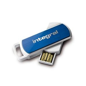 16GB 360 USB Flash Drive - Blue