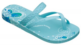 butterfly blue flip flop