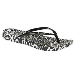 Female Night Flip Flop in Leopard