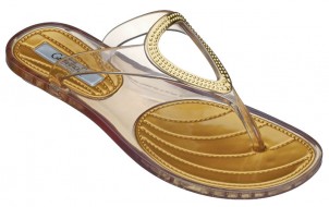 Motion gold flip flop