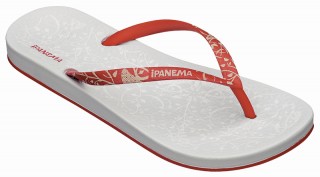 romantic red/grey flip flop