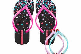 Womens Switch black flip flops