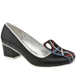 Female Irregular Choe Miranda Leather Upper in Black, Red, White