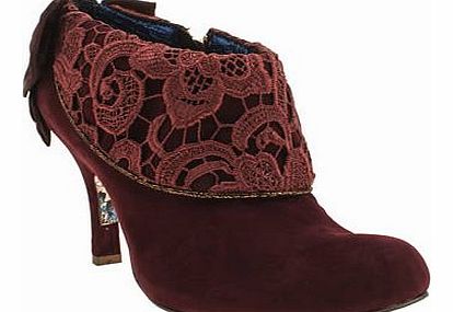 womens irregular choice burgundy this is love