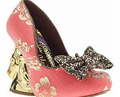 womens irregular choice pink trixy embroidery