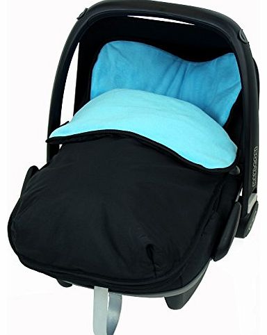 Buddy Jet Carseat Footmuff - Ocean (Black / Blue)