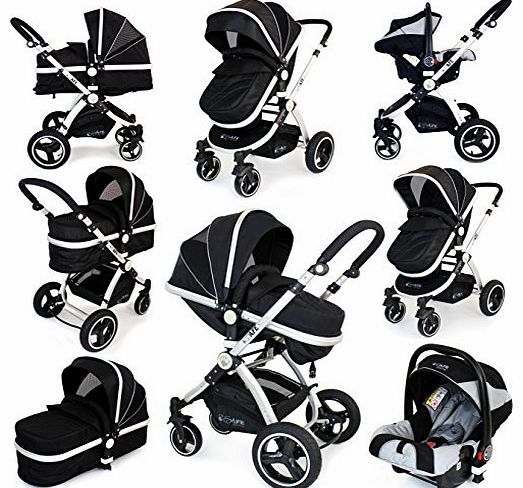 Pram System 2 in 1 - Black