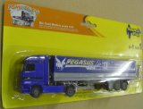 Italeri 1:87th Scale Die Cast Model - Mercedes Benz Actros Truck And Trailer - Pegasus