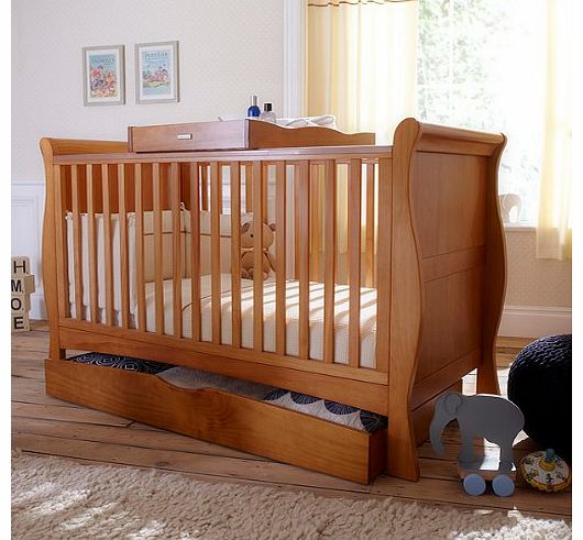 Bailey 3 Piece Cot Bed Furniture Set, Oak