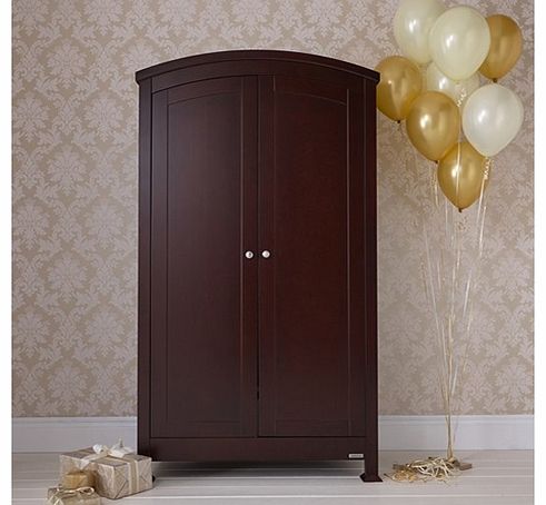 Bailey Sleigh Wardrobe-Mahogany