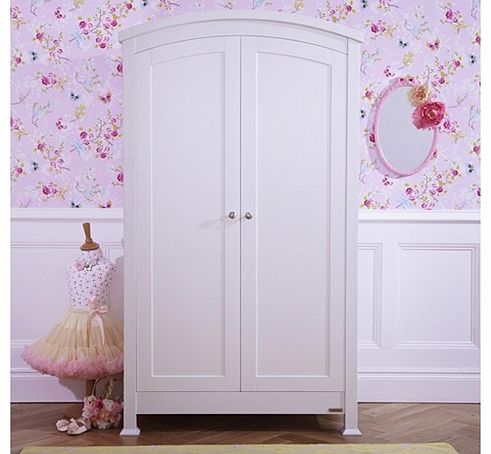 Bailey Sleigh Wardrobe-White